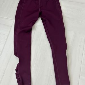 Leg End Leggings,S ,Wine Red.